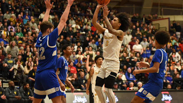 Grant Roosevelt 6A Oregon boys basketball quarterfinal 2024 Taylor Balkom 23
